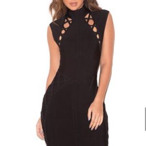 High Quality Black Bandage Dress